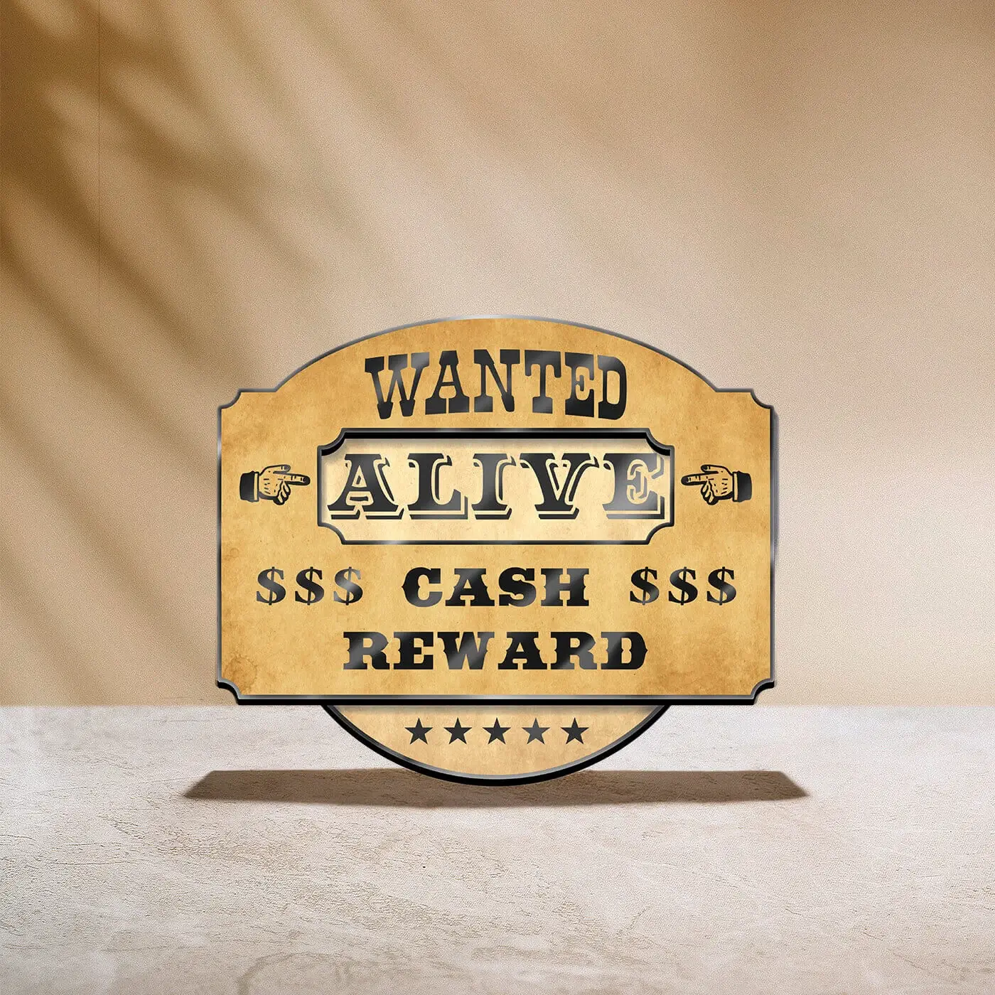 A wanted poster featuring cash reward details.